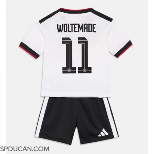 Dječji Nogometni Dres Njemačka Nick Woltemade #11 Domaci SP 2026 Kratak Rukav (+ Kratke hlače)